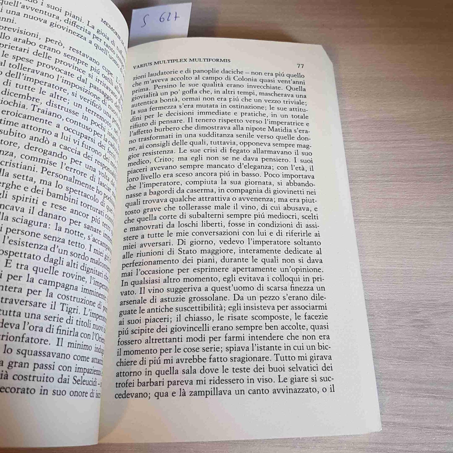 memorie di adriano. seguite da taccuini di appunti (gli struzzi)