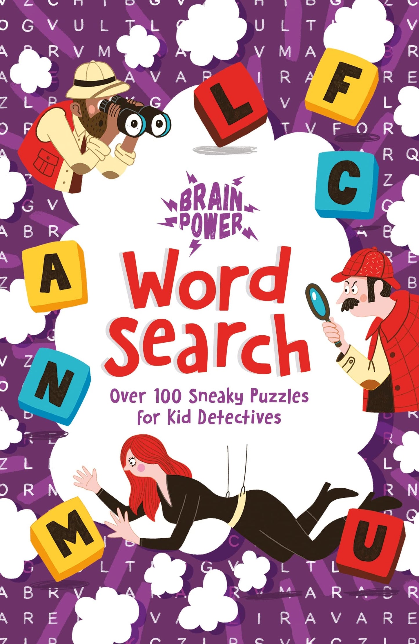 brain power word search: over 100 sneaky puzzles for kid detectives