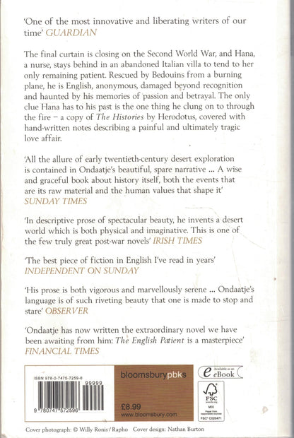 The English Patient: Winner of the Golden Man Booker Prize