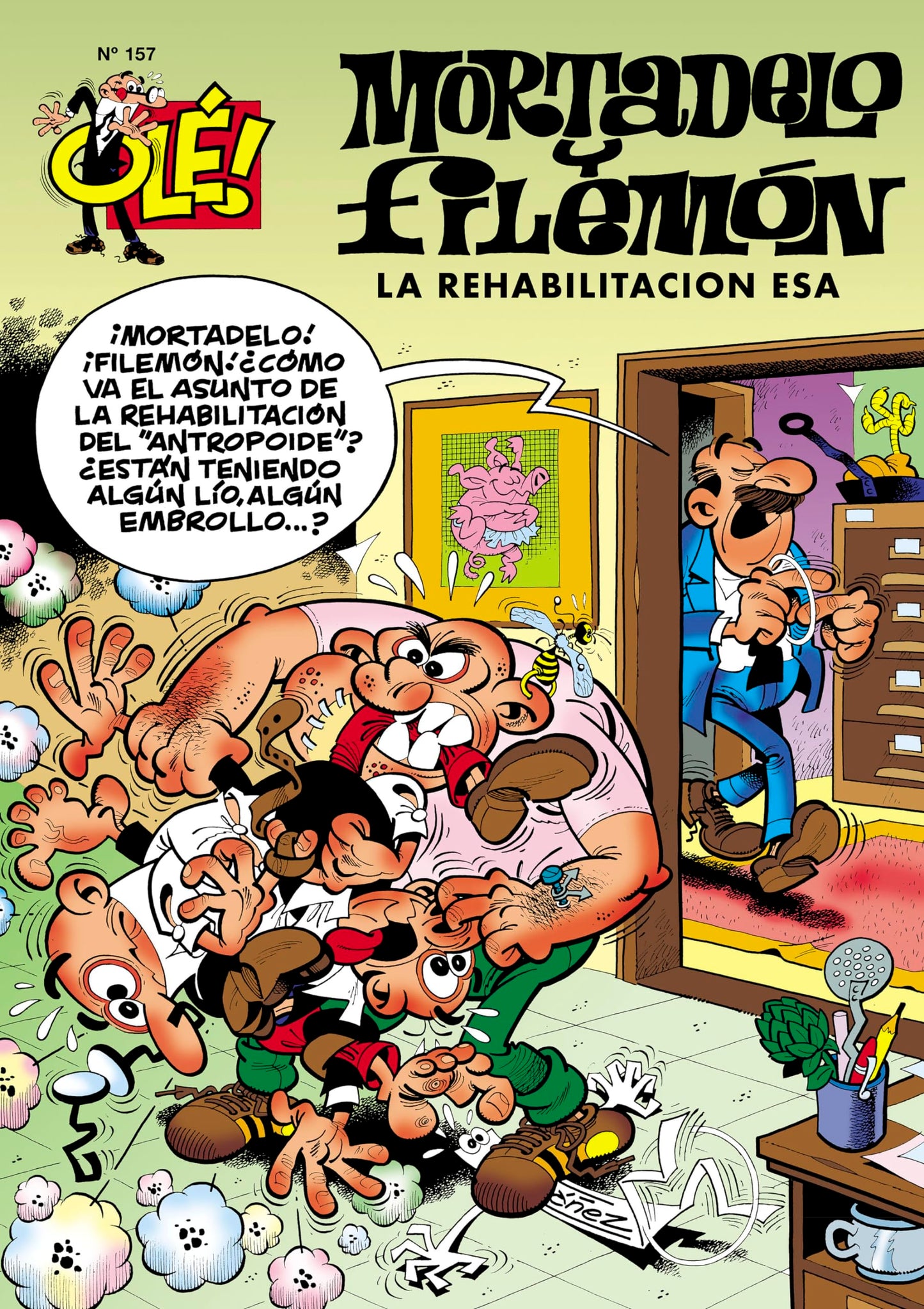 mortadelo y filemón. la rehabilitación esa (olé! mortadelo 157) (bruguera clásica)
