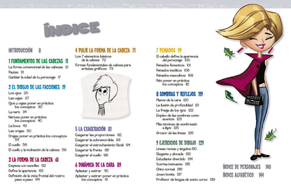 DIBUJAR CARICATURAS CARA Y EXPRESIONES: Cómo dibujar paso a paso cabezas y facciones divertidas (APRENDER A DIBUJAR PASO A PASO)