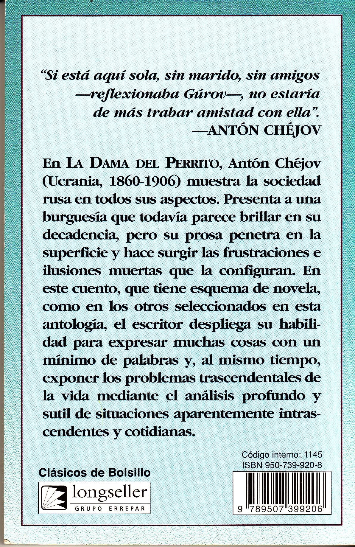 dama del perrito n?66 (clasicos bolsillo cuentos)